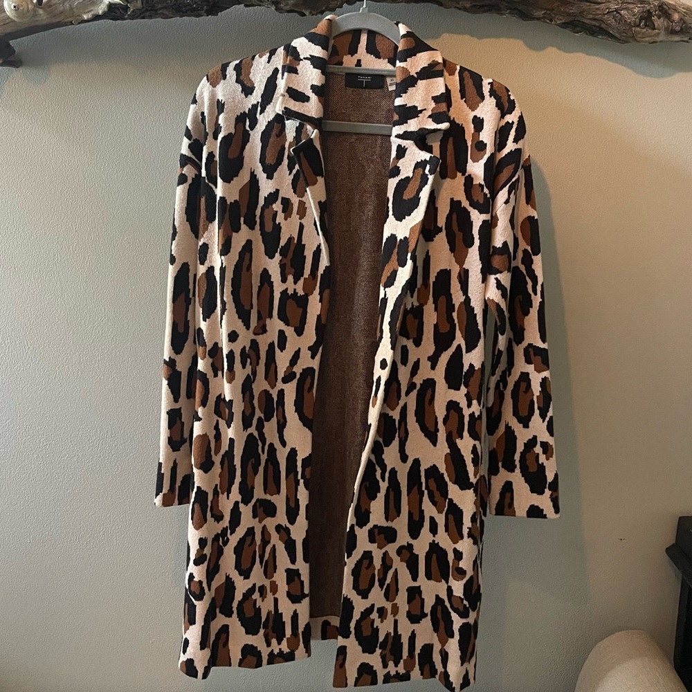 Tahari Printed Sweater Jacket